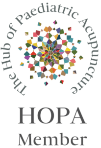 The Hub of Paediatric Acupuncture UK Logo WO wording trans 2021 member grey (002)